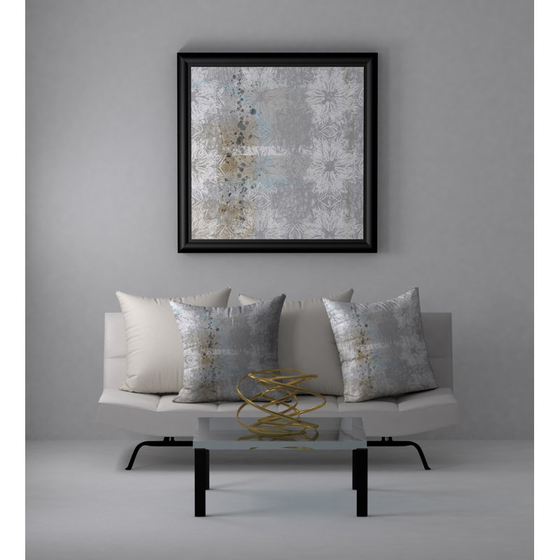 Abstract Reversible Throw Pillow, 18" x 18"