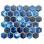 Carreau de mosaïque murale en porcelaine brillante 2 po x 2 po Agate-98977103