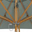 Parasol en teck 11 pi-4719812