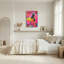 Pop Art, disco, balle, femme, cocktail, toile de verre, impression sur toile, ensemble de 1-62916154