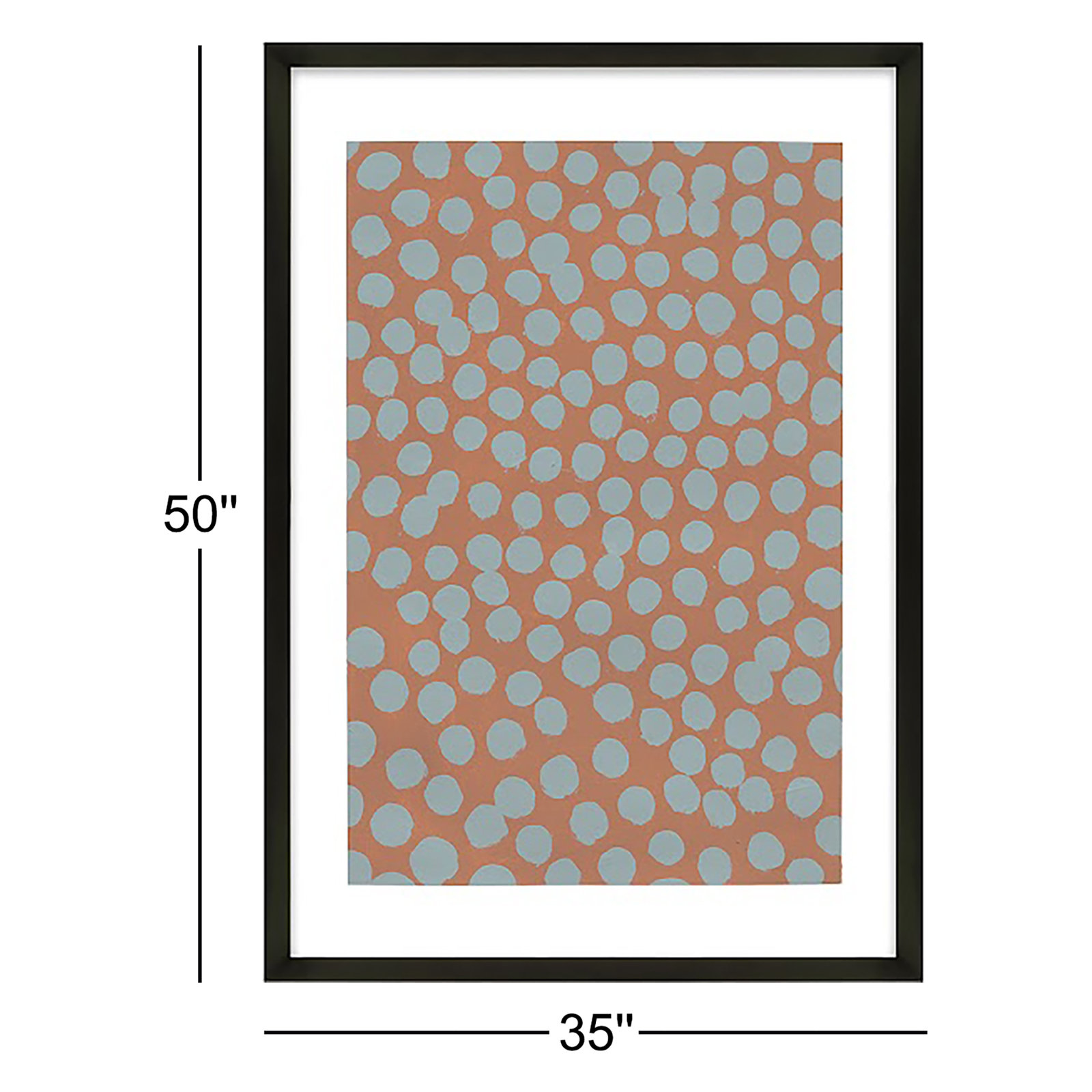 Affinity 4 by Michela Sorrentino, Black, 50" H x 35" W x 1.25" D