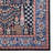 Emanuel Traditional Machine Woven Flatweave Navy and Blue Area Rug with Non Skid Backing -475180439