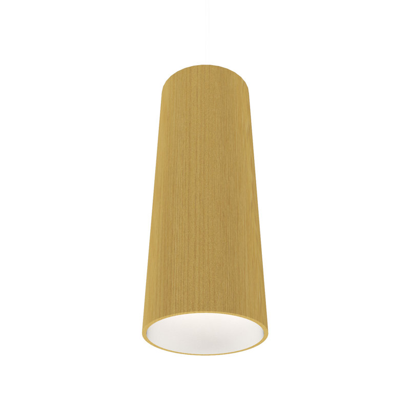 Luminaire suspendu cylindrique 1 lumière, Or biologique