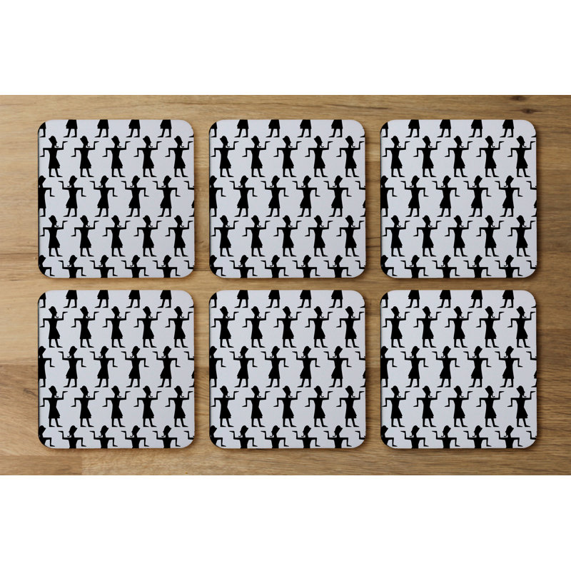 Square 6 Piece Coaster Set
