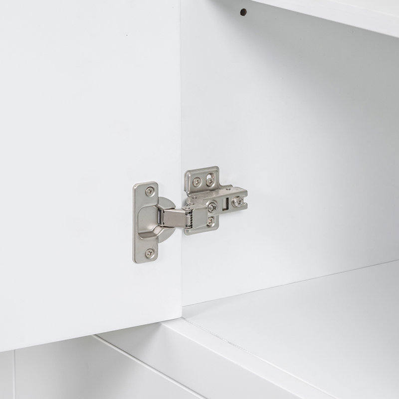 Base de meuble-lavabo simple Mushka 35,51 seulement, Blanc, Noir