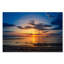 « coucher de soleil breakwater phare », reproduction de photo sur toile tendue-31105925