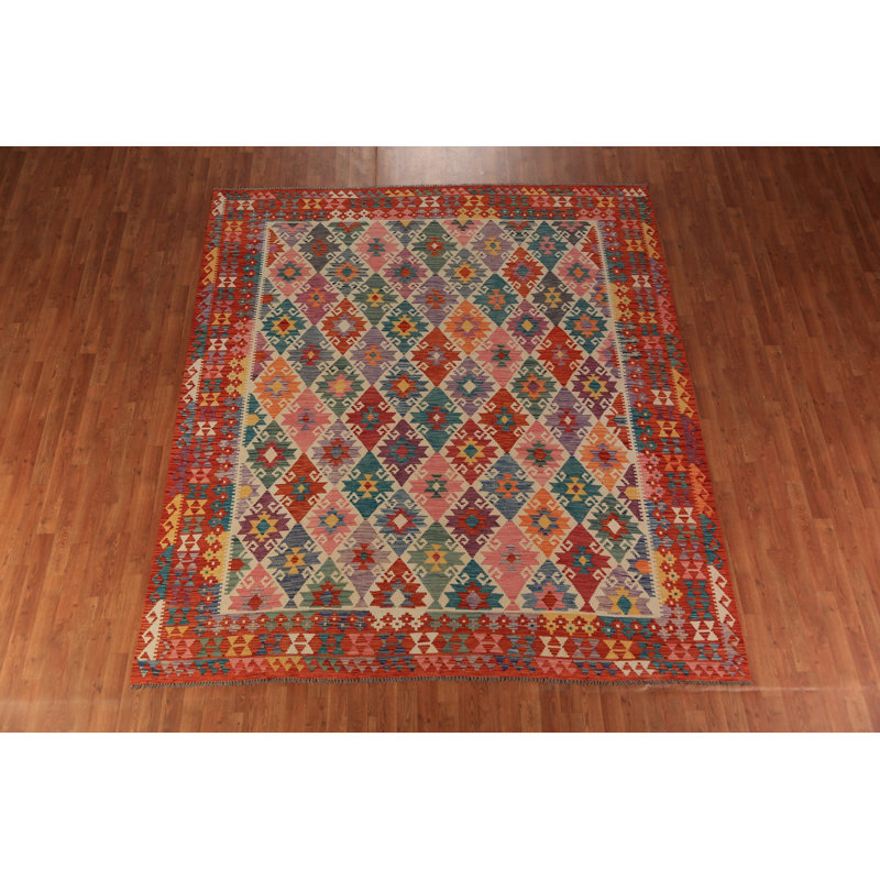 Tapis oriental géométrique all-over 8 x 9