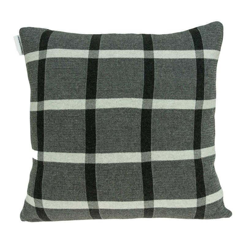 20" X 7" X 20" Transitional Grey Pillow Cover With Down Insert, Poly