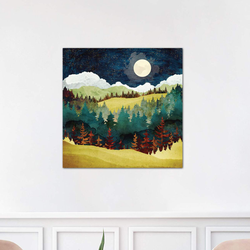 Autumn Moon - Wrapped Canvas Print, 66.04 cm H x 66.04 cm W x 1.91 cm D