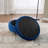 31.5"W Upholstered Round Ottoman With Reversible Lid, Velvet Storage Stool, Channel Tufted Pumpkin-Shape Footstool For Living Room, Bedroom And Office, Navy-438790096