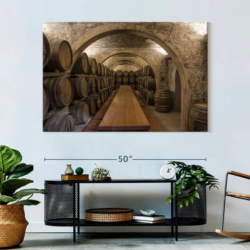 Lilie Wine Barrel Cellar, 34" H x 51" W