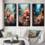 «Aquariums Enchanted Waters Pointillism», 3 pièces-613789134-613789104
