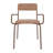 Whythe Vegan Leather Upholstered Steel Dining Armchair in Corten-283028725