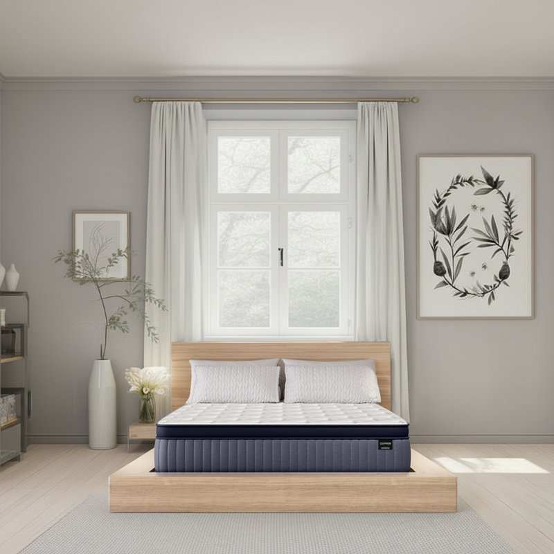 Matelas hybride cuivre moyen 13,5 po, Grand