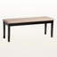 Banc de salle à manger rembourré brun foncé Exalt H 18,68 po x l 47,68 po x P 15,85 po Exalt