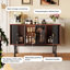 Buffet en bois massif noir