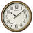 QHA008BLH Wall Clock, Metallic Brown-76030418