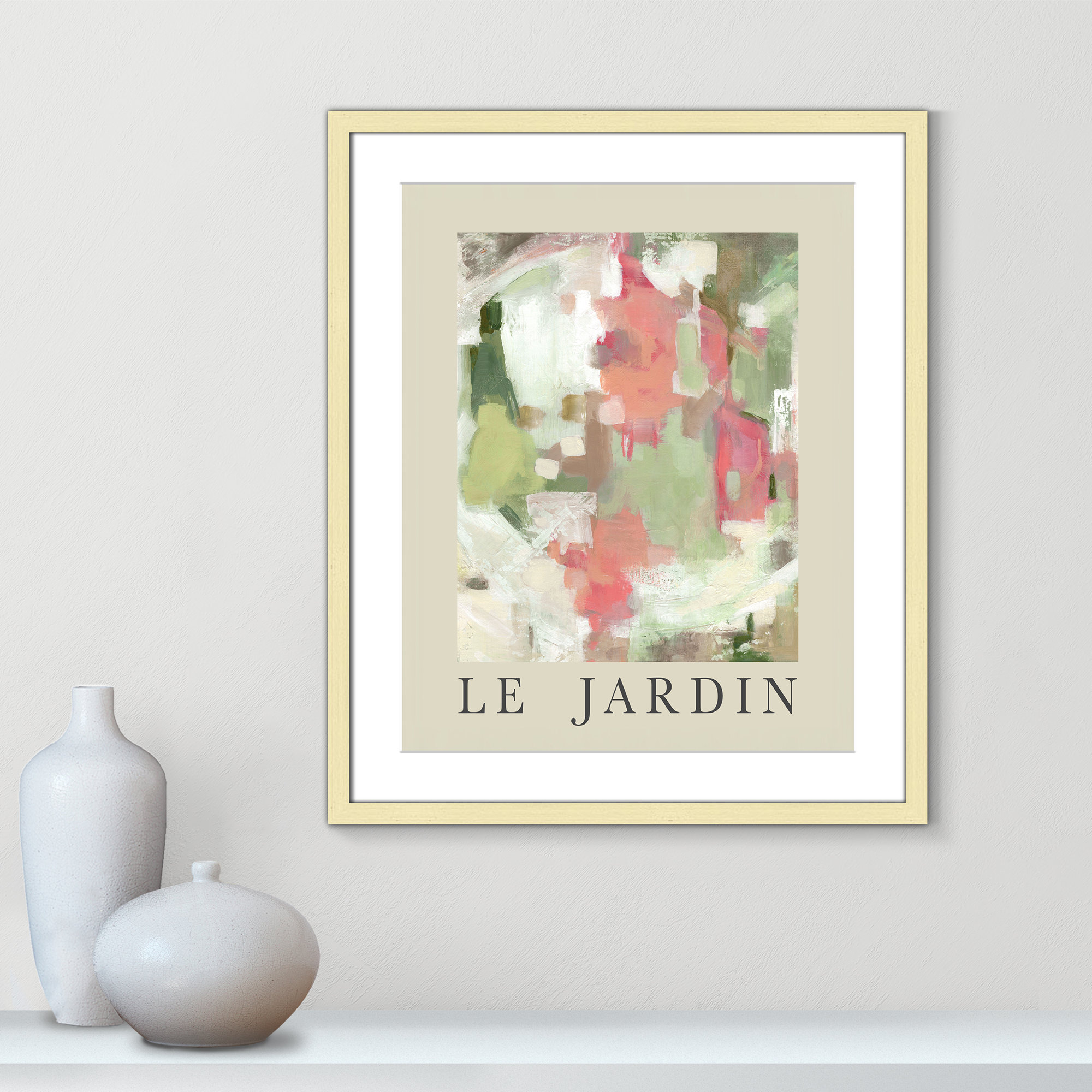 Botanical Poster Collection " Le Jardin " by Carol Robinson, Gold Single Picture Frame, 25.5" H x 21.5" W x 1.25" D, Yes