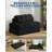 79" 3-in-1 Portable Folding Sofa Bed with Pillow, Convertible Floor Couch for Living Room & Dorm-442600484