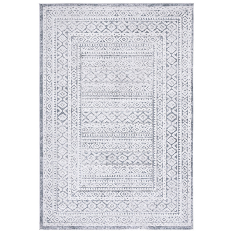 Tapis gris / ivoire Gracie-Lou 658, Rectangle 4 pi x 6 pi