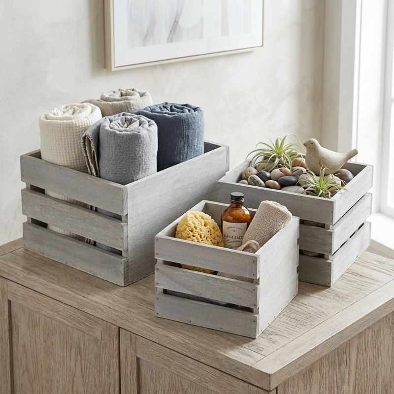 Ophelia & Co. Solid Wood Crate
