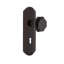 Deco Plate with Decorative Keyhole and Waldorf Black Door Knob-304755995