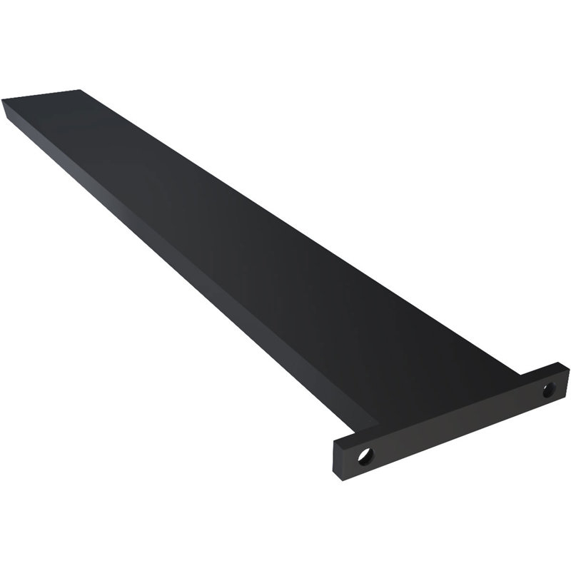 Support de comptoir en acier robuste avec bride, H 20 po x l 0,5 po x P 2,5 po