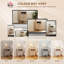 Ensemble de 2 tables de chevet, tables de chevet avec station de charge, gris-1585264766