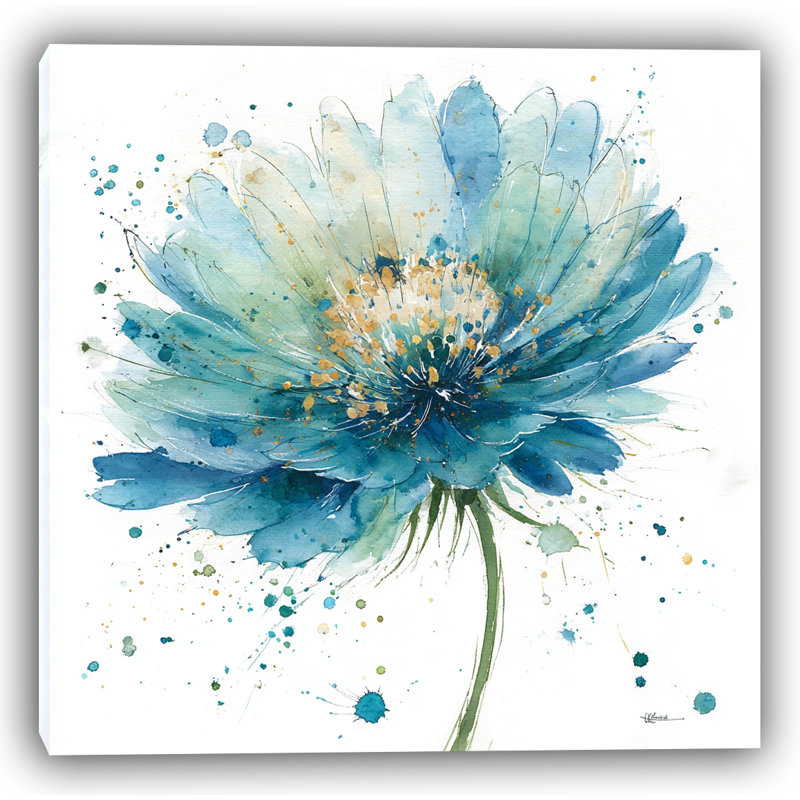 Celestial Bloom IV - Wrapped Canvas Print