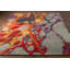 Lankin Wool Abstract Area Rug in Orange/Gray/Purple-182533756