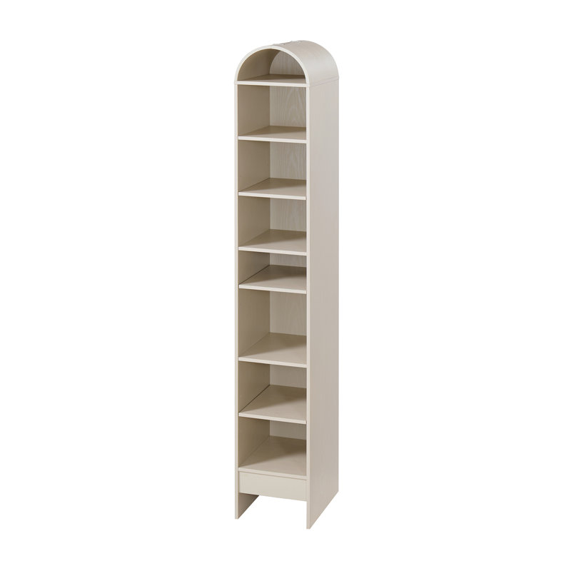 Manufactured Wood Freestanding Bathroom Cabinet, 67.4" H x 10.5" W x 13.75" D, Cream