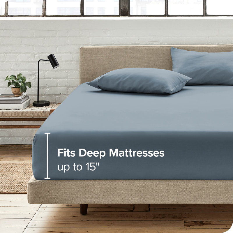 White Twin XL Ultra-Soft Microfiber Deep Pocket Fitted Sheet