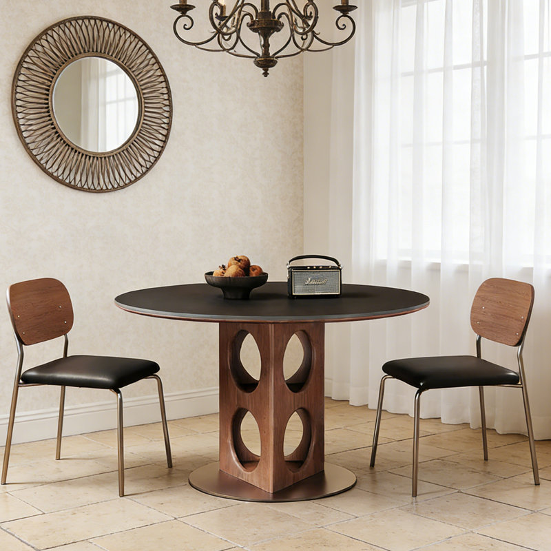 Table ronde de style simple, 29.53"H x 51.18"L x 51.18"W