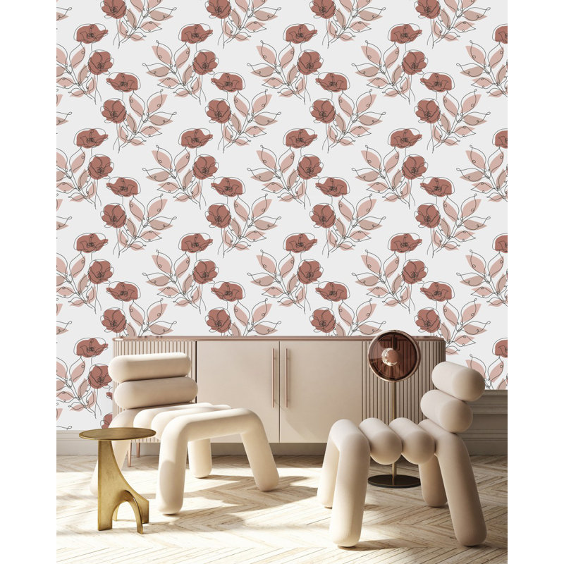Floral Tile, 2.08' W x 10.42' L