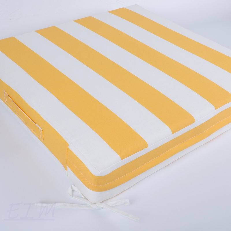 Ensemble de coussins de siège profond d'extérieur 24 po x 24 po - Coussins de mobilier de patio imperméables, résistants à la décoloration avec housses amovibles et sangles réglables