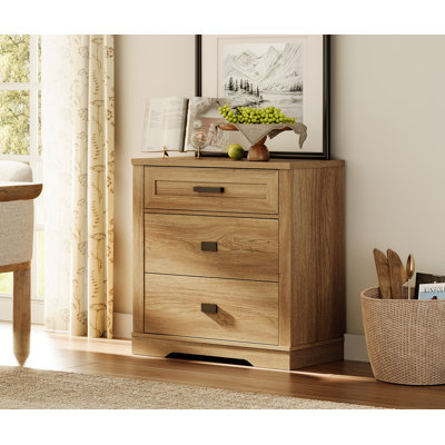 Commode Mid-Century à 3 tiroirs Laziza 