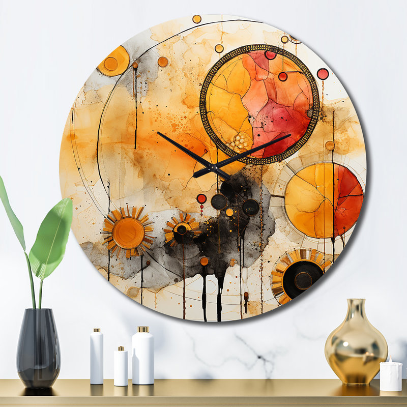 Horloge murale en métal, Grand
