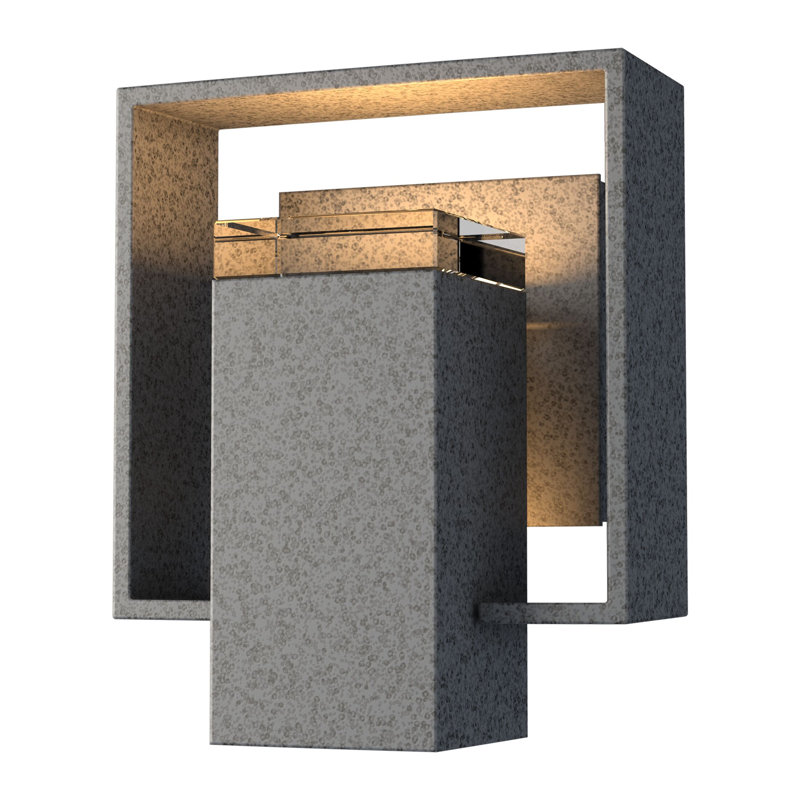 Shadow Box Aluminum Wall Light, Natural Iron, Slate, Yes