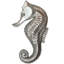 Petit hippocampe faisant face à la gauche, petit bouton-39948816-107083301-126755982