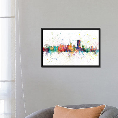 Série d’horizons en arc-ciel : san francisco, californie, états-unis, reproduction d’art sur toile tendue