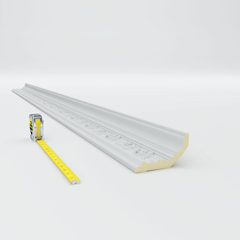 Springtime White Polyurethane Decorative Crown Moulding