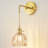  Heroux Vintage Floral Glass Armed Wall Sconce With Tulip Glass Shade And Adjustable Length Rope-223527072