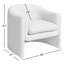 Fauteuil d'appoint rembourré en mélange de polyester Alda Alda-304940332