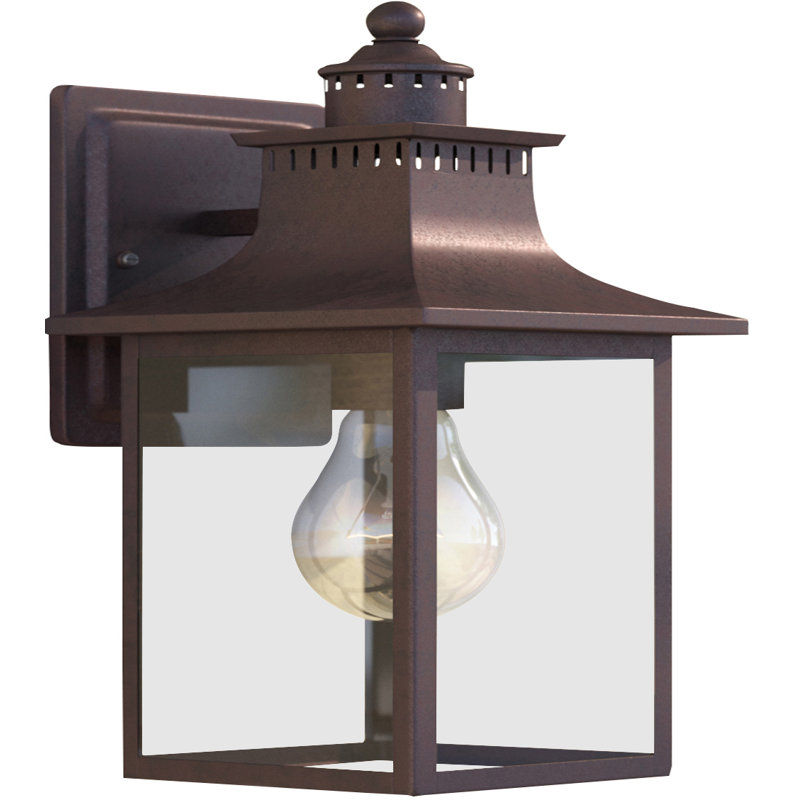 Lanterne murale d'extérieur H 11,25 po Metairie, Bronze cuivré