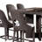 Zoko Counter Height Dining Table Set, Polyester, Wood-111934039-111934040