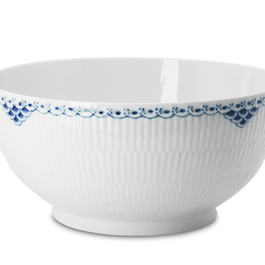 Royal Copenhagen Princess Serving Bowl, 4.52" H x 9.45" W x 9.45" D