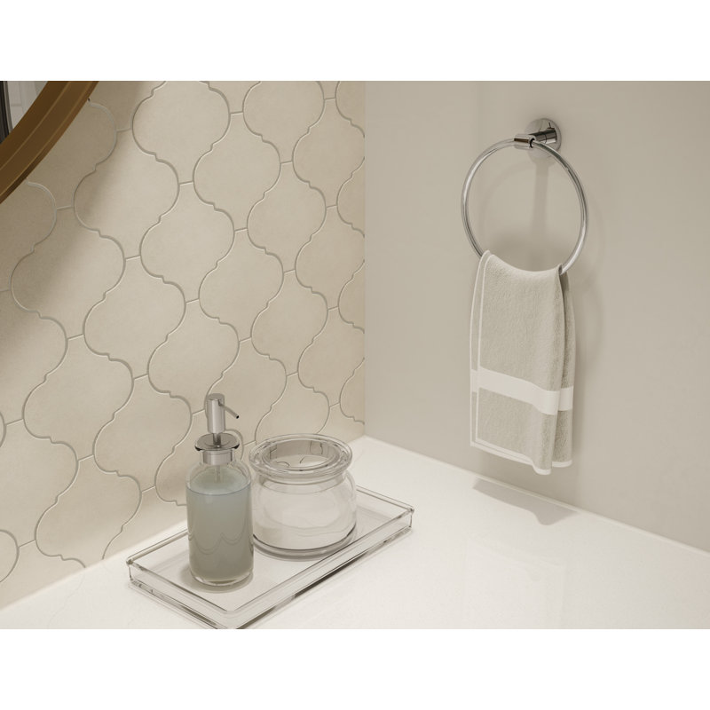 Identity Wall Mounted Hand Towel Ring, Chrome