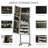 Modern Floor Standing Jewelry Cabinet, Lockable Jewelry Organizer With Full-Length Mirror