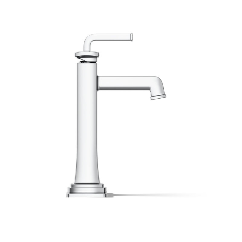 Riff Tall Single-Handle Bathroom Sink Faucet, Polished Chrome, 0.5 GPM