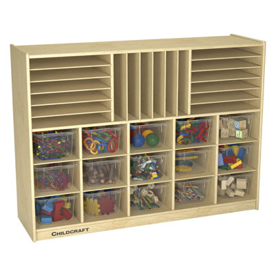 15 Compartment Manufactured Wood Cubby